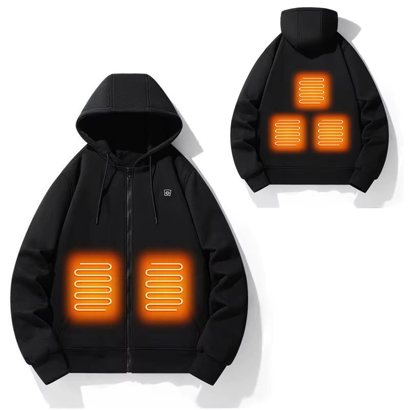 Men’s USB Heated Hoodie – Winter Thermal Streetwear